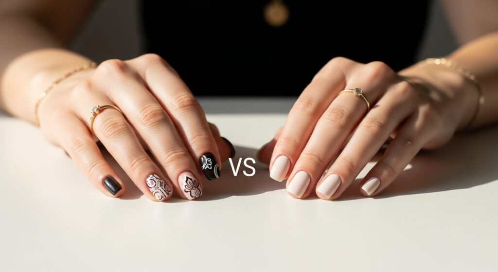 Gel Nail Art vs Regular Polish