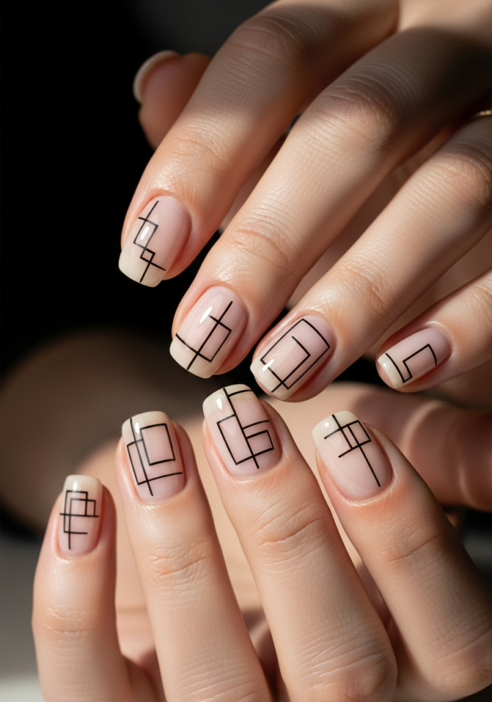 Line Art Nails for Shaky Hands