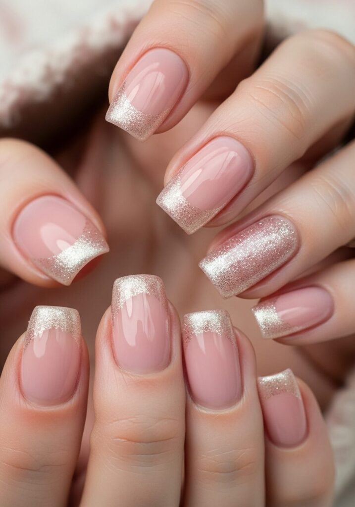 Subtle Glitter & Shimmer Accents